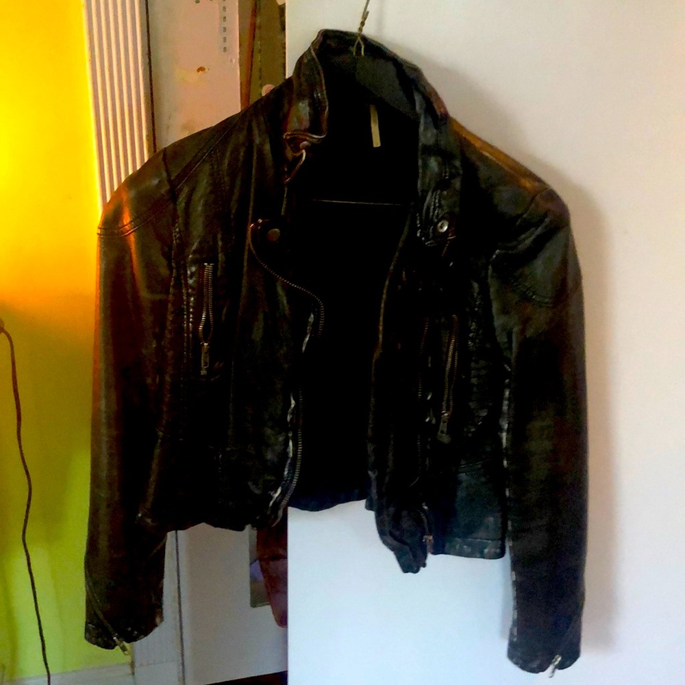Free People Leather Jacket
